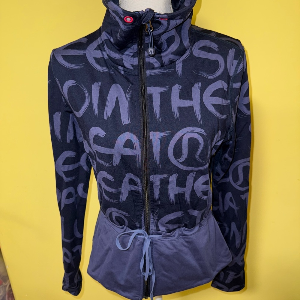 lululemon athletica Navy and Purple Sweater